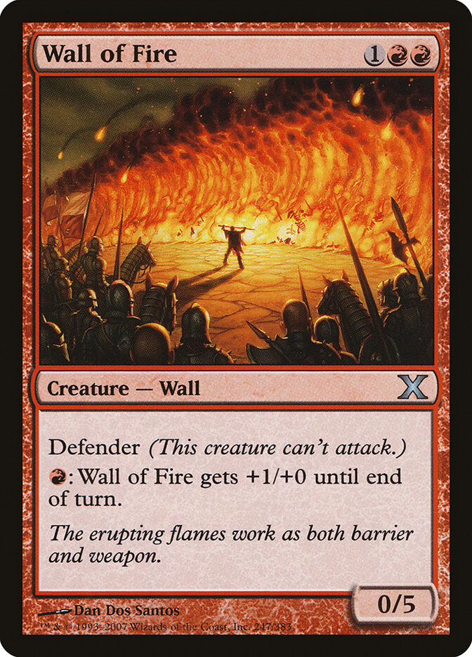 Barreira de Fogo / Wall of Fire - Magic: The Gathering - MoxLand