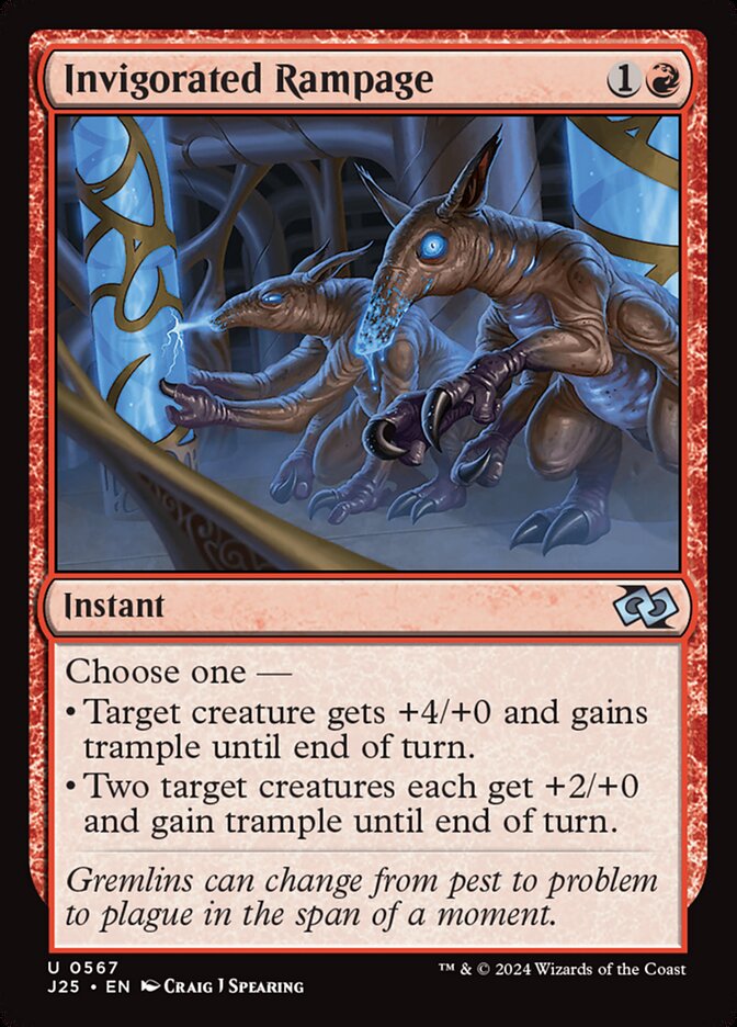 Fúria Revigorada / Invigorated Rampage - Magic: The Gathering - MoxLand