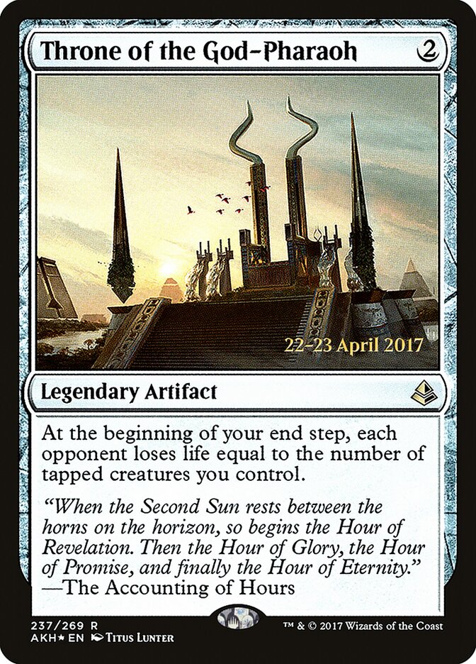 Trono do Faraó-Deus / Throne of the God-Pharaoh - Magic: The Gathering - MoxLand