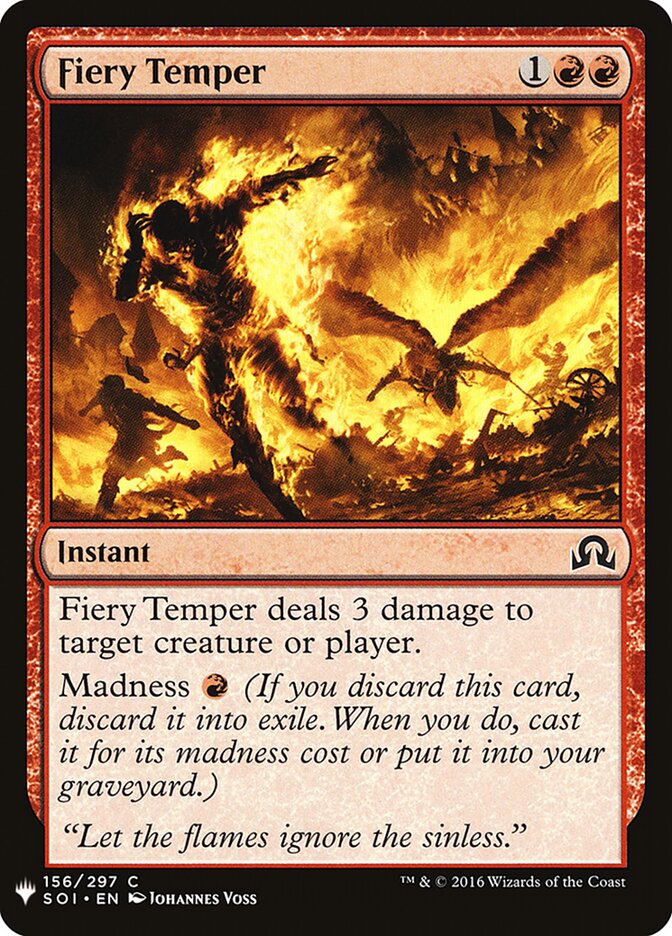 Temperamento Explosivo / Fiery Temper - Magic: The Gathering - MoxLand