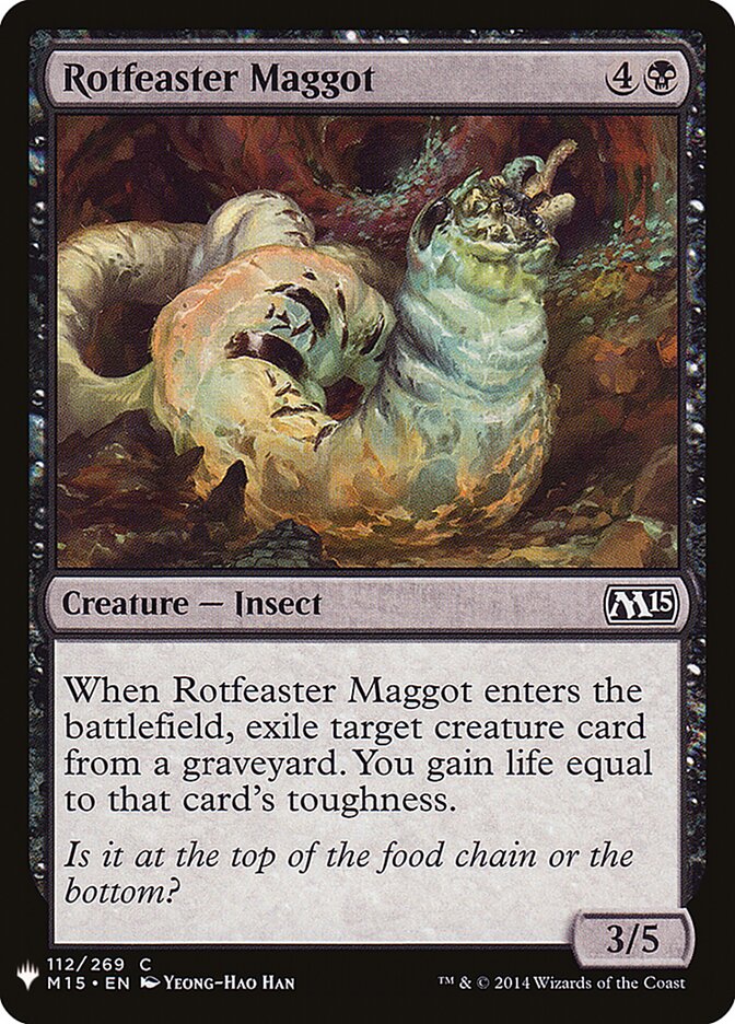 Larva Putrívora / Rotfeaster Maggot - Magic: The Gathering - MoxLand