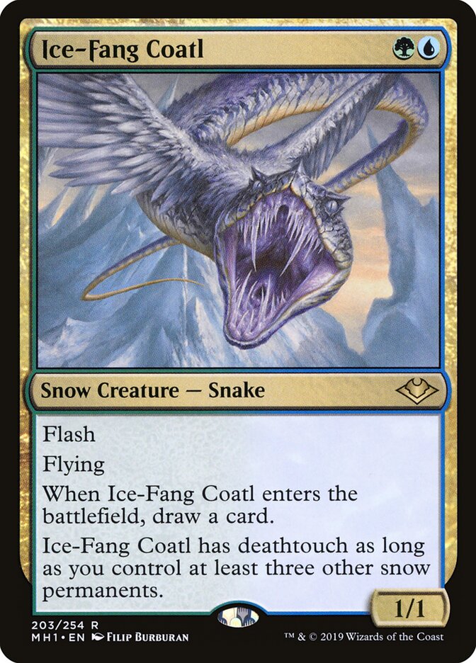 Coatl Presa-de-gelo / Ice-Fang Coatl - Magic: The Gathering - MoxLand