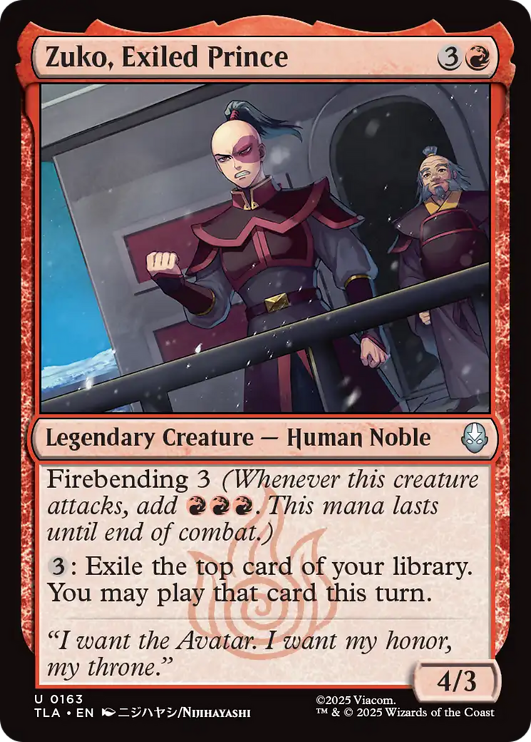 Zuko, Príncipe Exilado / Zuko, Exiled Prince - Magic: The Gathering - MoxLand