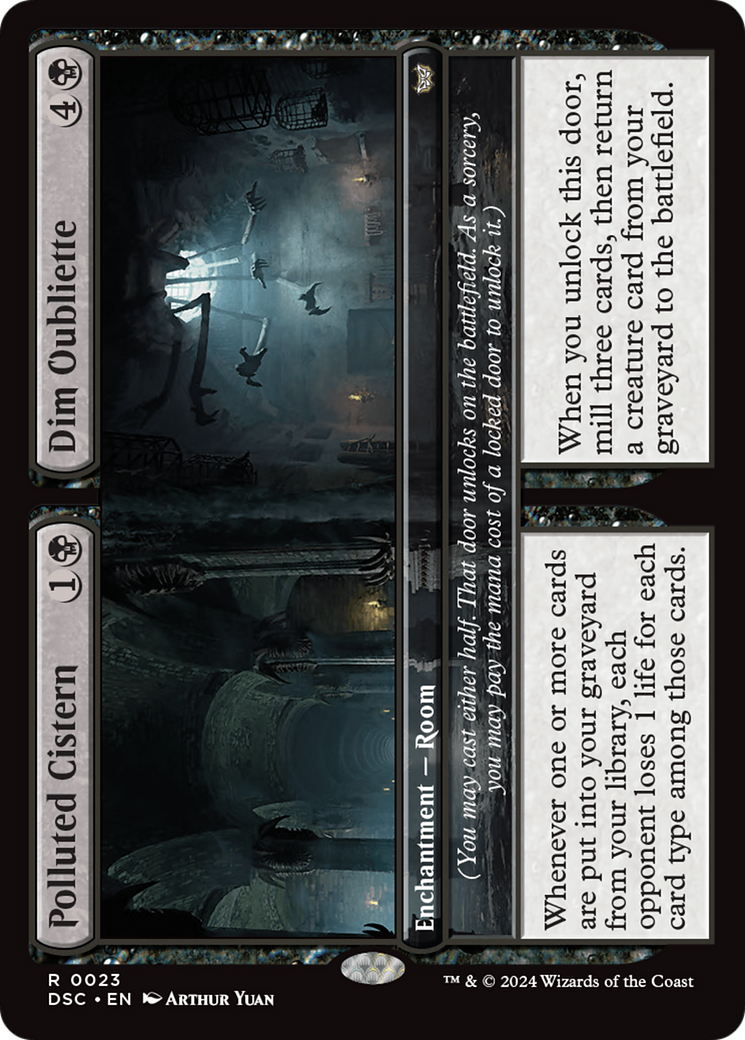 Polluted Cistern / Dim Oubliette - Magic: The Gathering - MoxLand