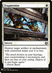 Fragmentalizar / Fragmentize - Magic: The Gathering - MoxLand