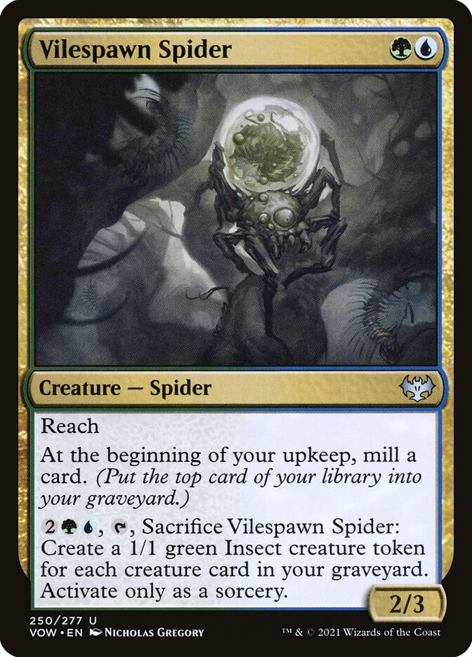 Aranha da Prole Maligna / Vilespawn Spider - Magic: The Gathering - MoxLand