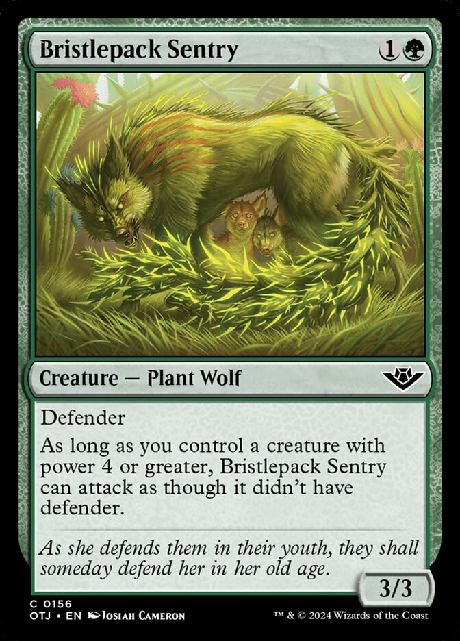 Sentinela da Alcateia Espinhosa / Bristlepack Sentry - Magic: The Gathering - MoxLand