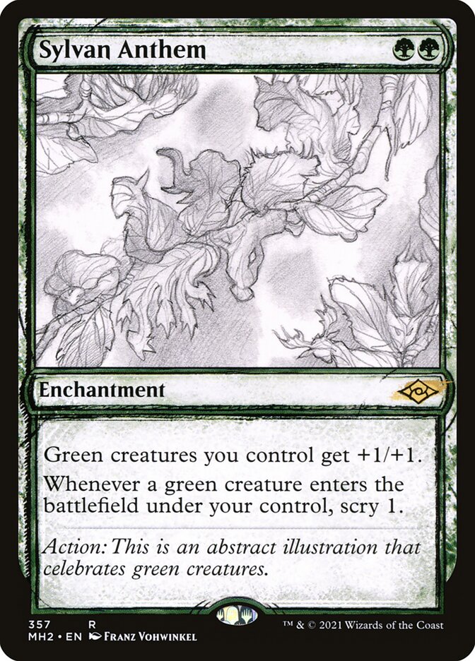 Hino Silvestre / Sylvan Anthem - Magic: The Gathering - MoxLand