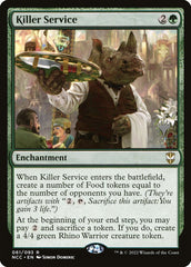 Atendimento de Matar / Killer Service - Magic: The Gathering - MoxLand