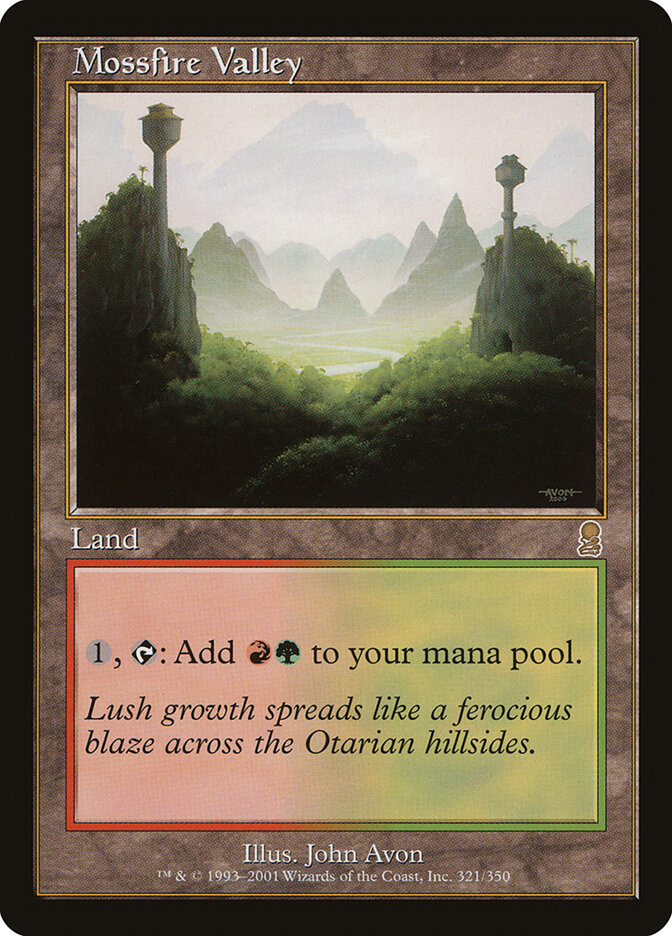 Vale de Mossfire / Mossfire Valley - Magic: The Gathering - MoxLand