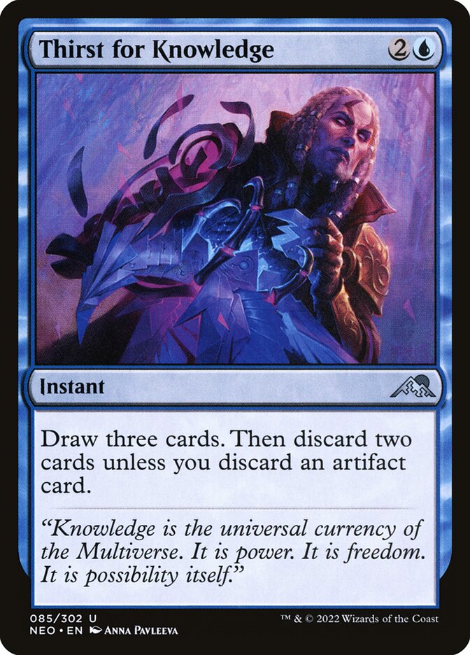 Sede de Conhecimento / Thirst for Knowledge - Magic: The Gathering - MoxLand