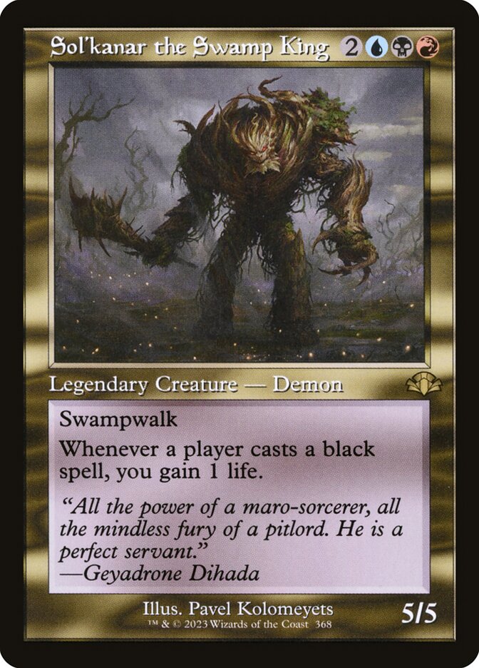 Sol'kanar, o Rei do Pântano / Sol'kanar the Swamp King - Magic: The Gathering - MoxLand