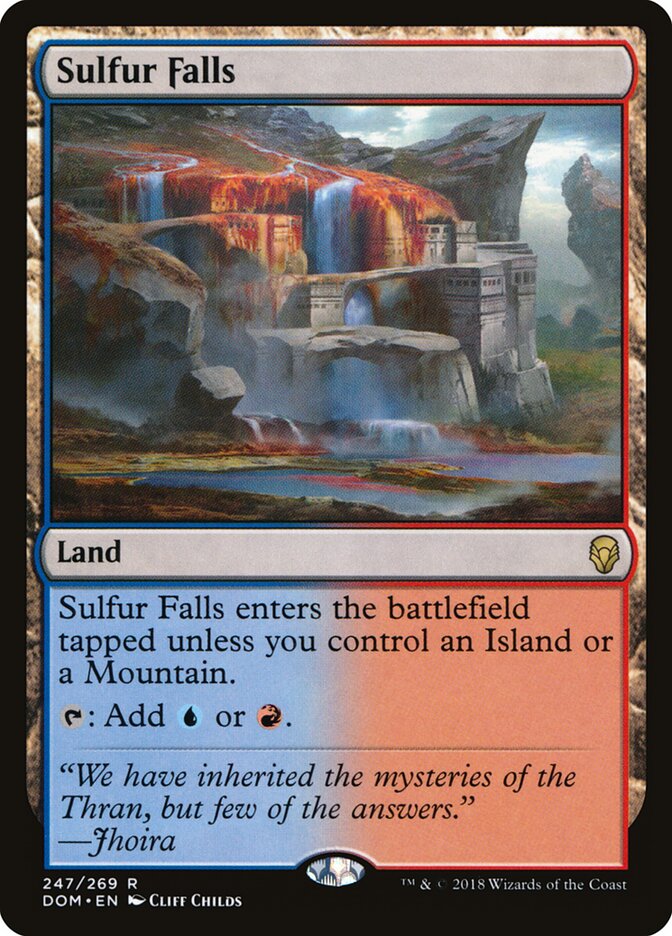 Cascata de Enxofre / Sulfur Falls - Magic: The Gathering - MoxLand