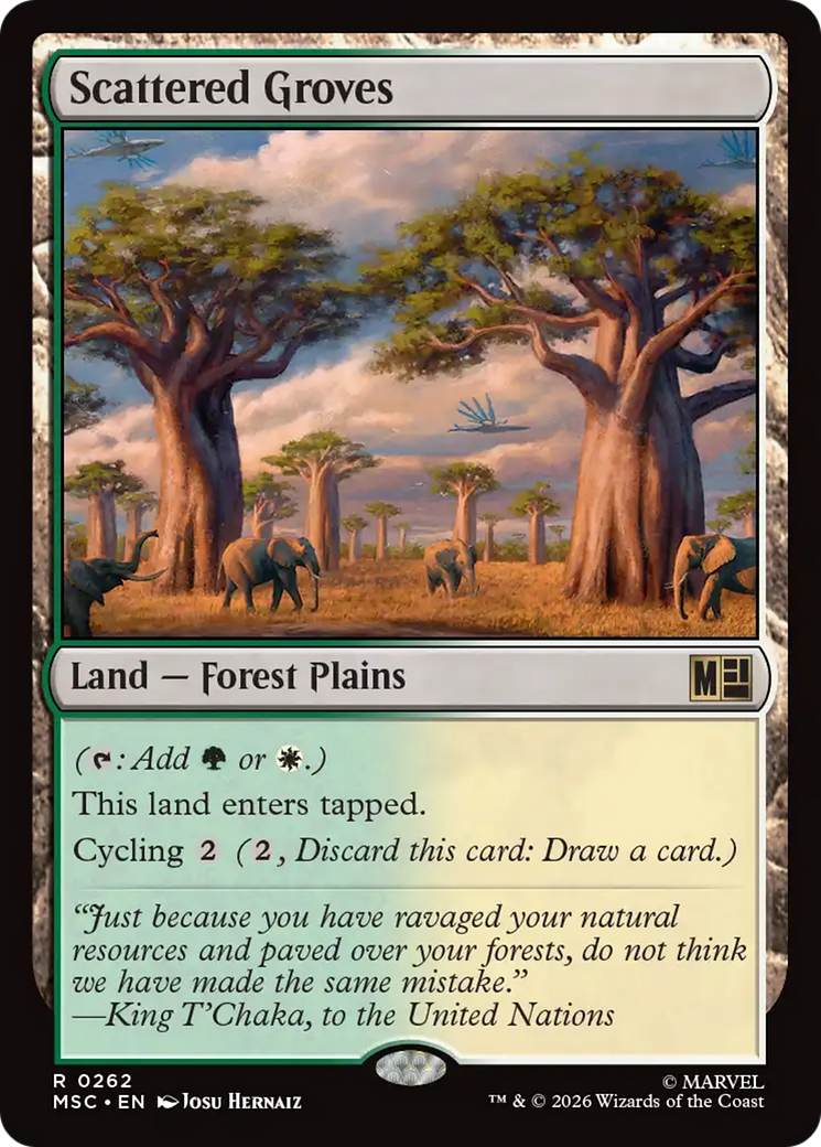 Bosques Esparsos / Scattered Groves - Magic: The Gathering - MoxLand