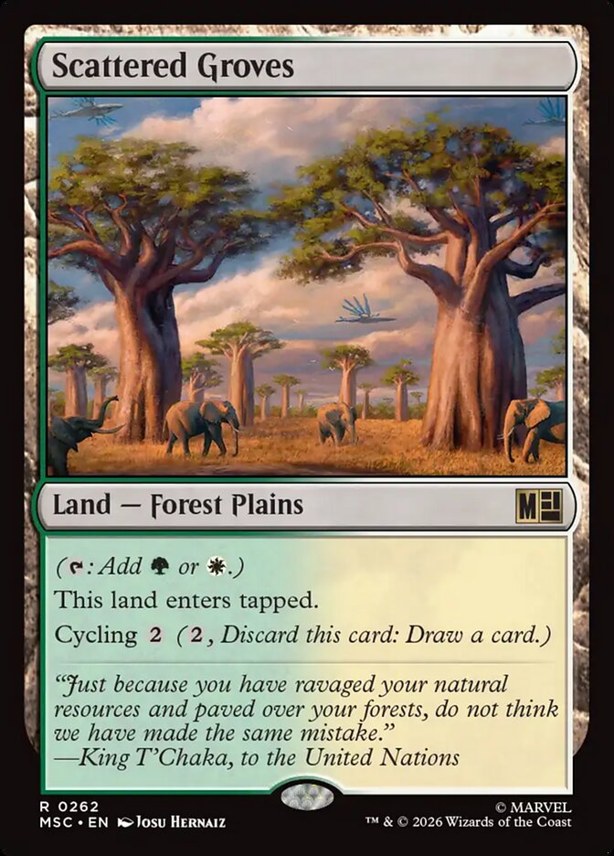 Bosques Esparsos / Scattered Groves - Magic: The Gathering - MoxLand