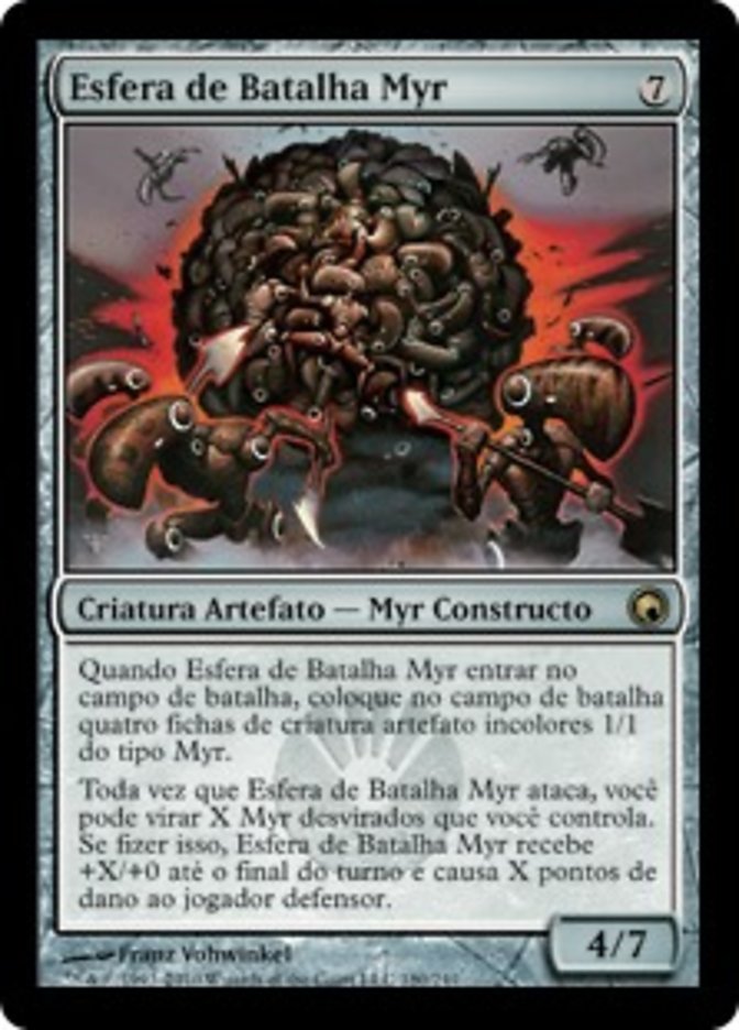 Esfera de Batalha Myr / Myr Battlesphere - Magic: The Gathering - MoxLand