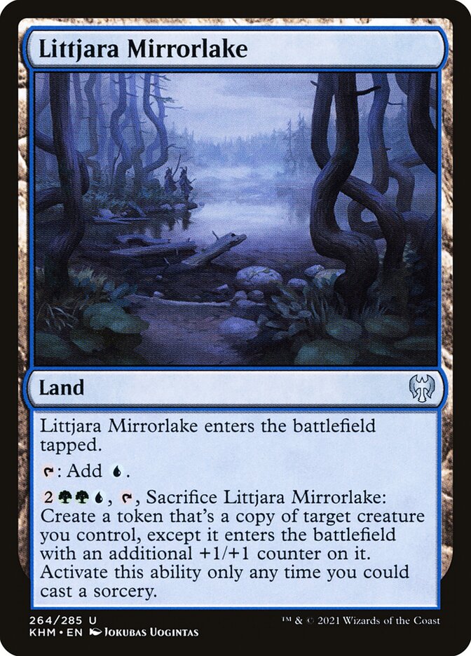 Lago Espelhado de Littjara / Littjara Mirrorlake - Magic: The Gathering - MoxLand