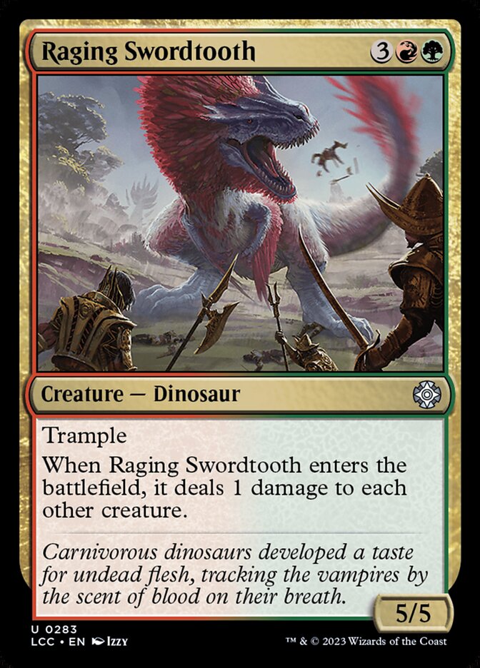 Gladiodonte Enfurecido / Raging Swordtooth - Magic: The Gathering - MoxLand