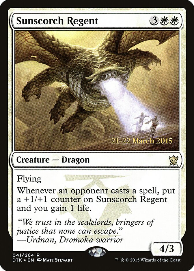 Regente da Queimadura Solar / Sunscorch Regent - Magic: The Gathering - MoxLand