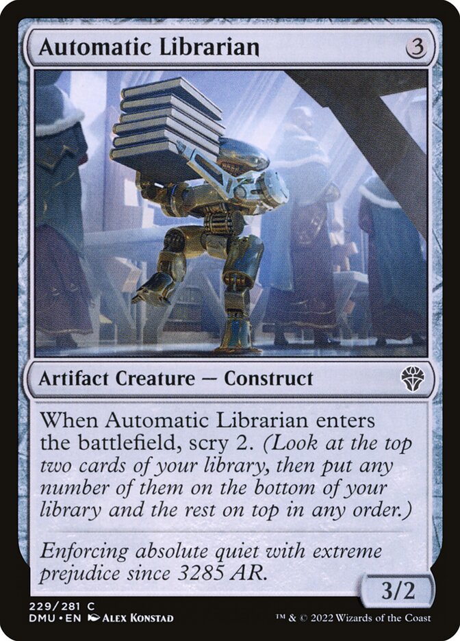 Bibliotecário Automático / Automatic Librarian - Magic: The Gathering - MoxLand