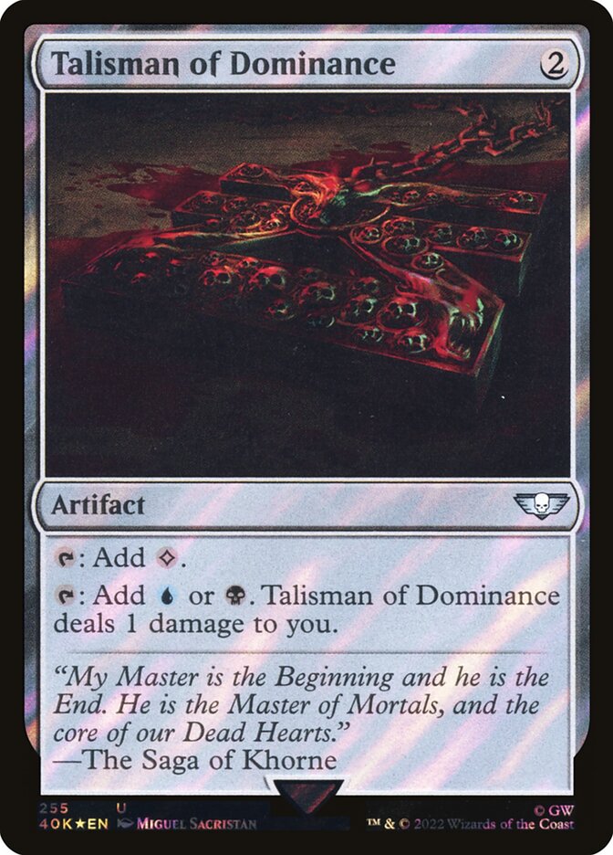 Talismã da Dominação / Talisman of Dominance - Magic: The Gathering - MoxLand