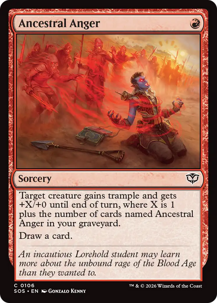 Raiva Ancestral / Ancestral Anger - Magic: The Gathering - MoxLand