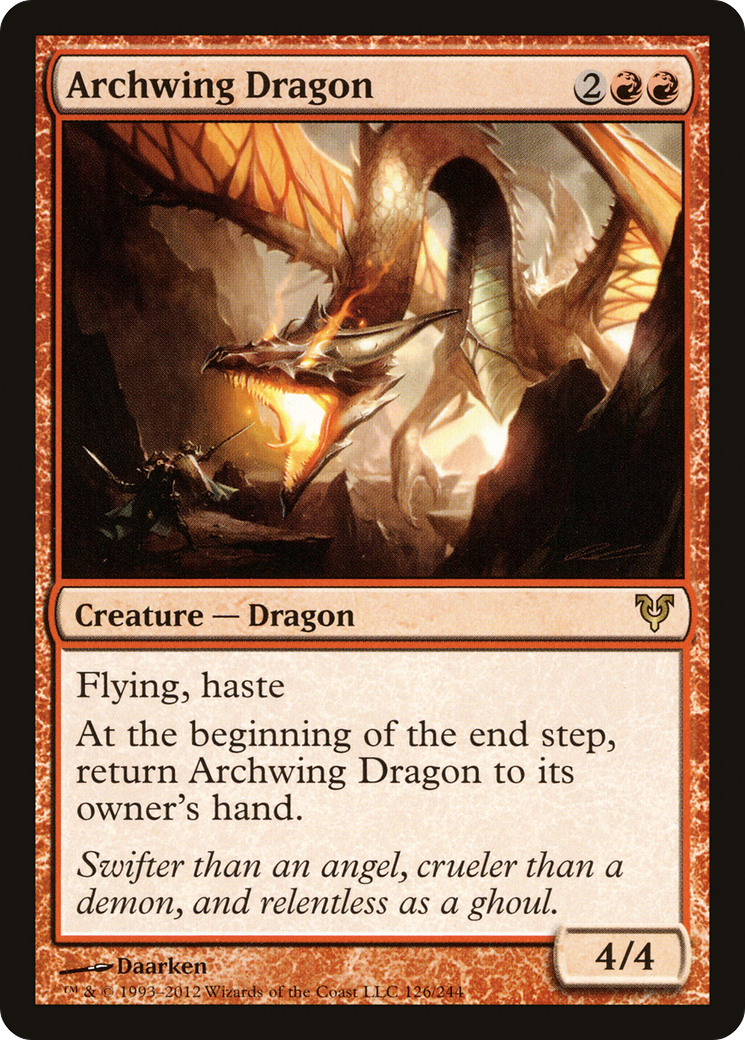 Dragão das Asas Arqueadas / Archwing Dragon - Magic: The Gathering - MoxLand