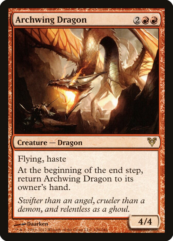 Dragão das Asas Arqueadas / Archwing Dragon - Magic: The Gathering - MoxLand
