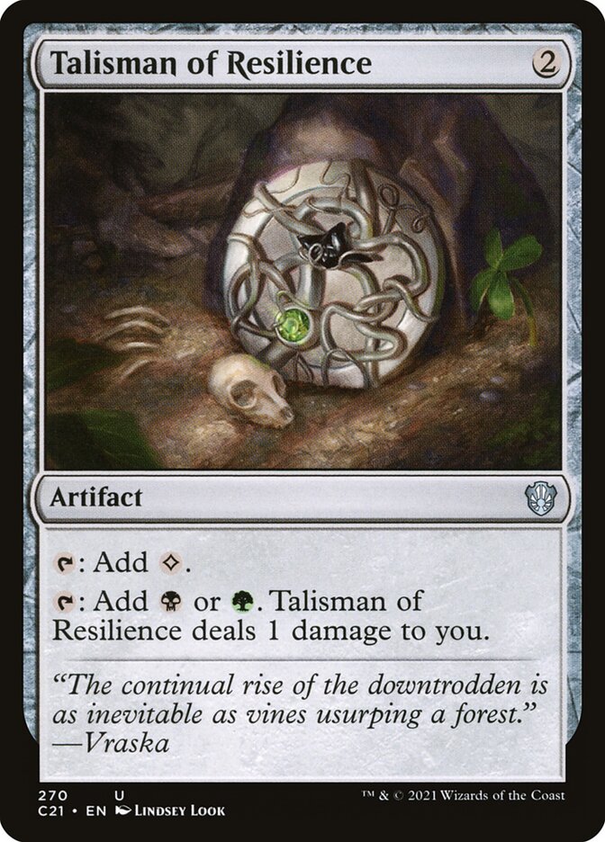 Talismã da Resiliência / Talisman of Resilience - Magic: The Gathering - MoxLand