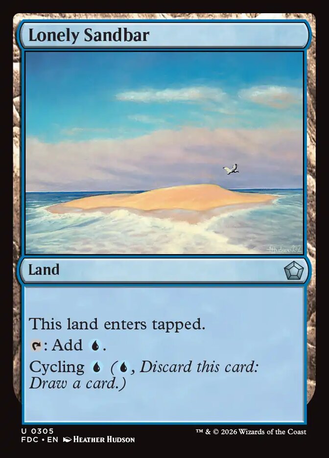Banco de Areia Isolado / Lonely Sandbar - Magic: The Gathering - MoxLand