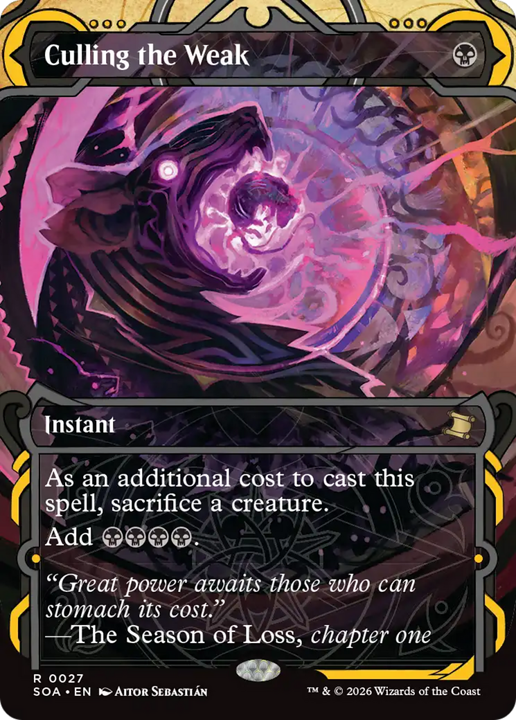 Apartar os Fracos / Culling the Weak - Magic: The Gathering - MoxLand
