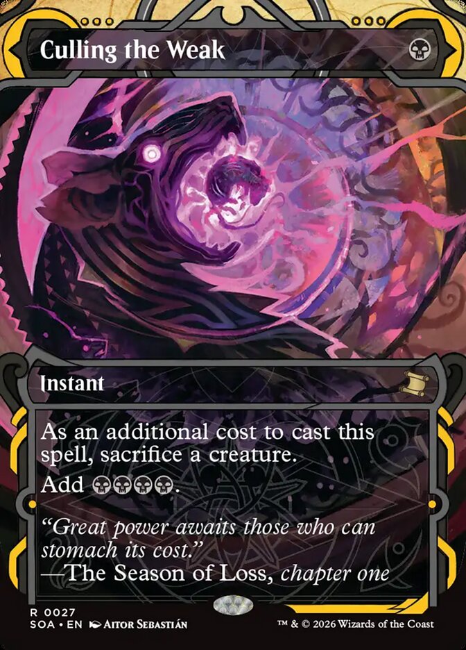Apartar os Fracos / Culling the Weak - Magic: The Gathering - MoxLand