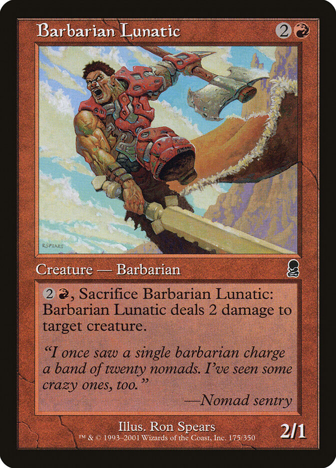 Bárbaro Lunático / Barbarian Lunatic - Magic: The Gathering - MoxLand