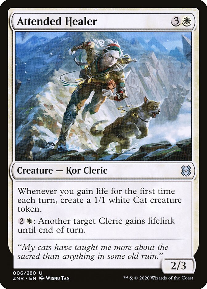 Curandeira Acompanhada / Attended Healer - Magic: The Gathering - MoxLand