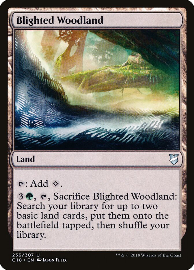 Floresta Flagelada / Blighted Woodland - Magic: The Gathering - MoxLand