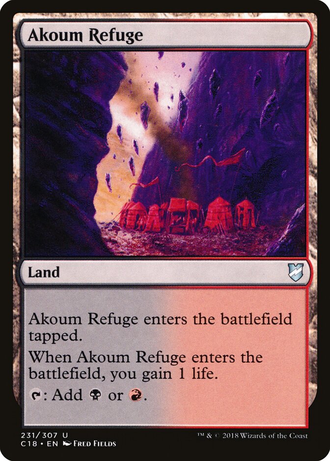Refúgio de Akoum / Akoum Refuge - Magic: The Gathering - MoxLand