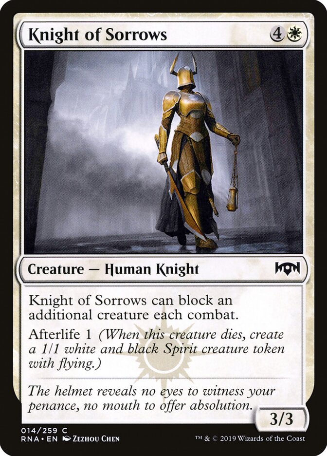 Cavaleira dos Pesares / Knight of Sorrows - Magic: The Gathering - MoxLand