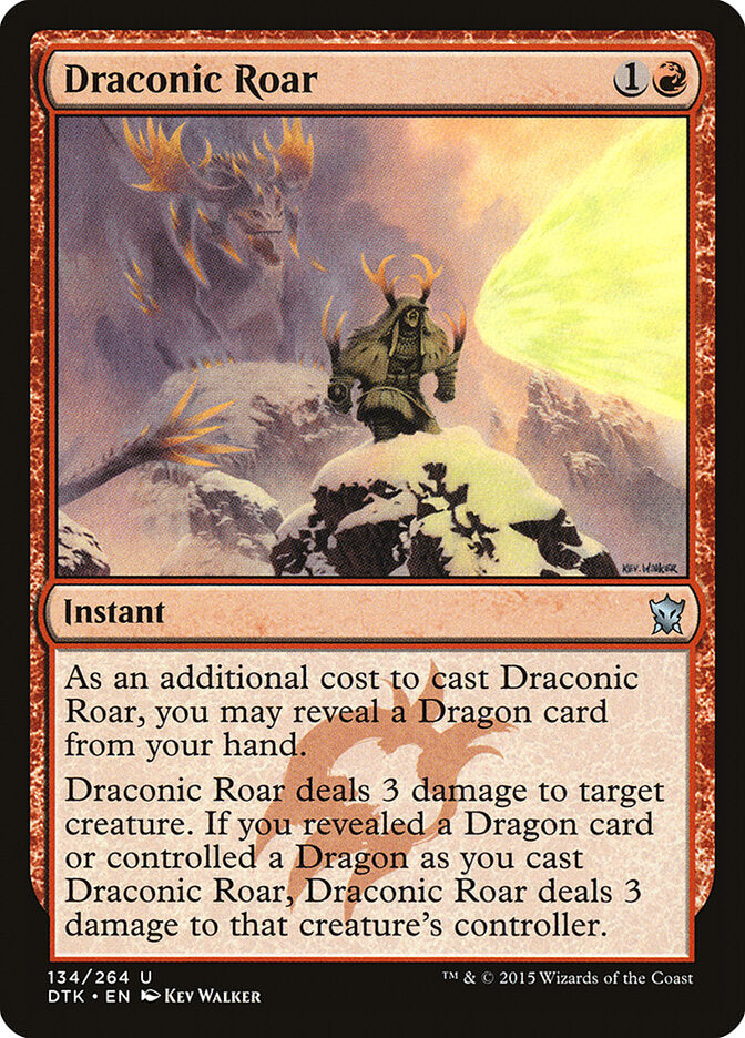 Rugido Dragônico / Draconic Roar - Magic: The Gathering - MoxLand