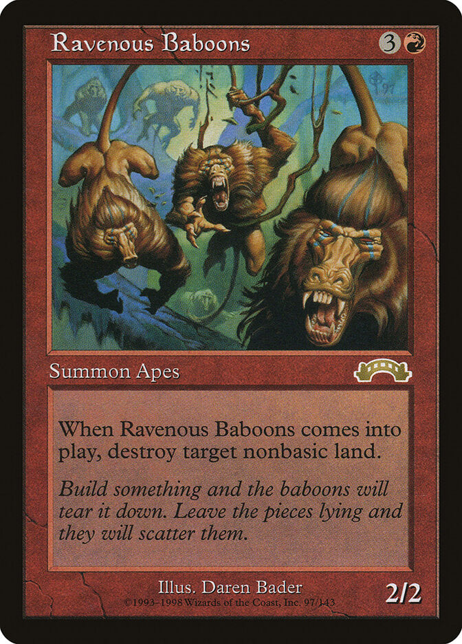 Babuínos Vorazes / Ravenous Baboons - Magic: The Gathering - MoxLand
