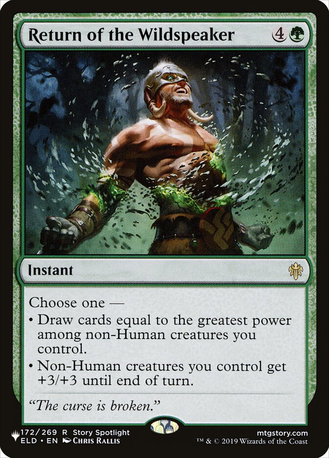 Retorno do Falabravo / Return of the Wildspeaker - Magic: The Gathering - MoxLand