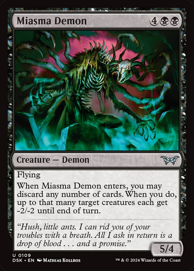 Demônio do Miasma / Miasma Demon - Magic: The Gathering - MoxLand