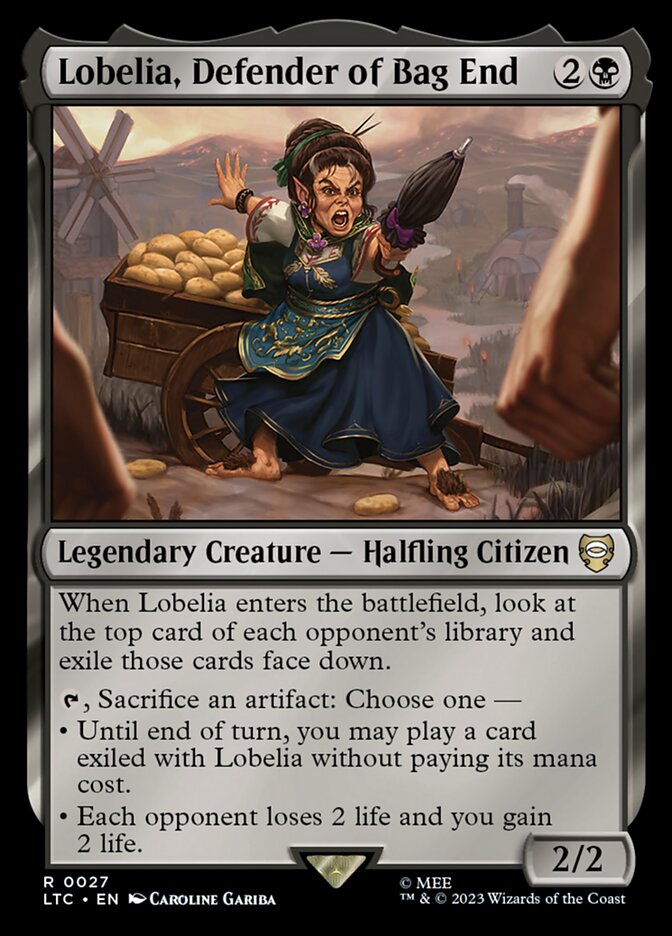 Lobelia, Defensora de Bolsão / Lobelia, Defender of Bag End - Magic: The Gathering - MoxLand