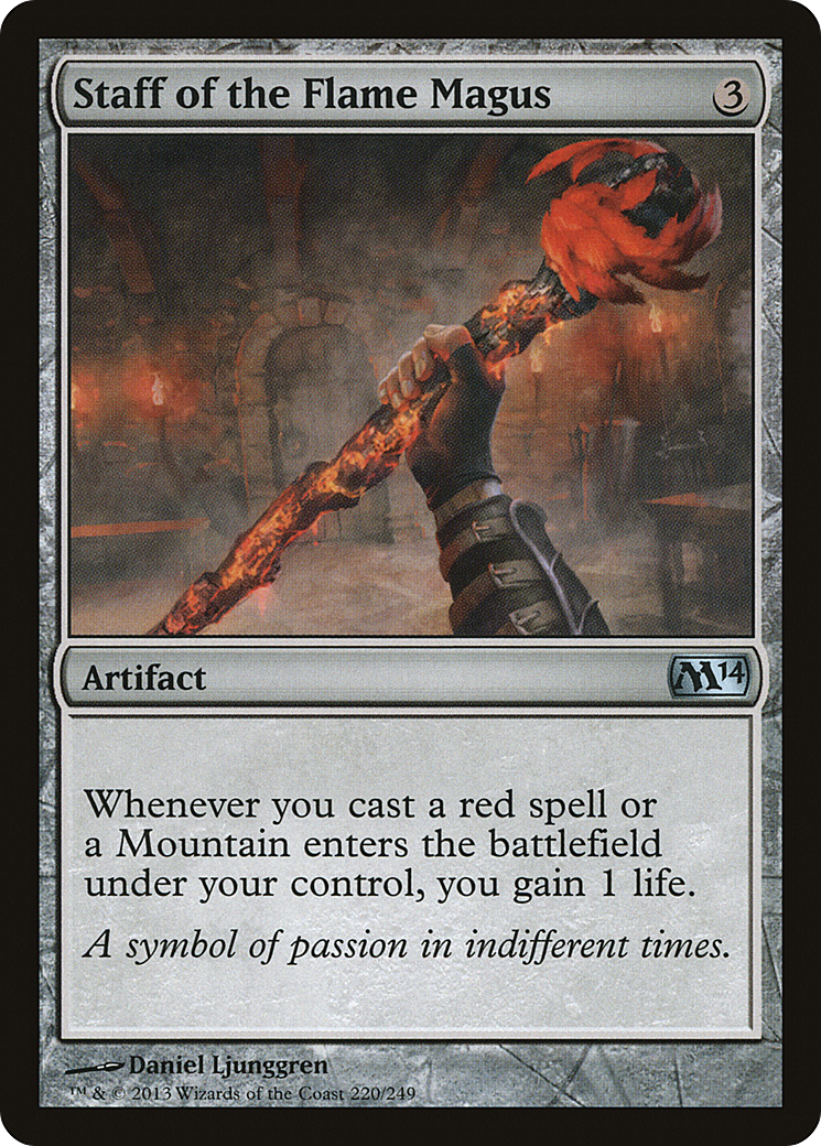 Cajado do Magus da Chama / Staff of the Flame Magus - Magic: The Gathering - MoxLand
