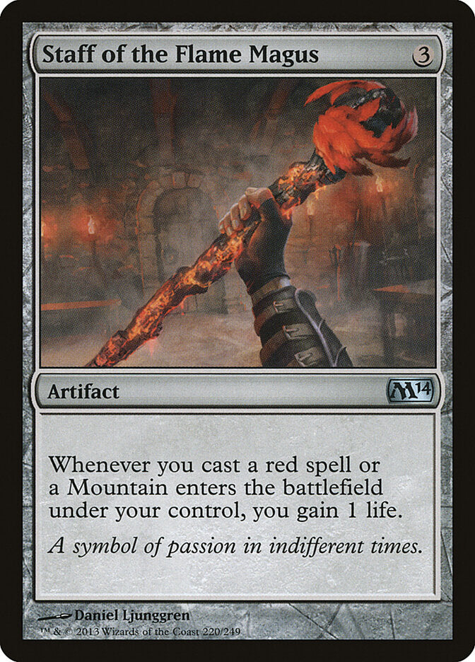 Cajado do Magus da Chama / Staff of the Flame Magus - Magic: The Gathering - MoxLand