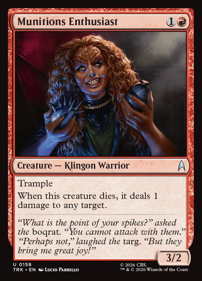 Munitions Enthusiast - Magic: The Gathering - MoxLand