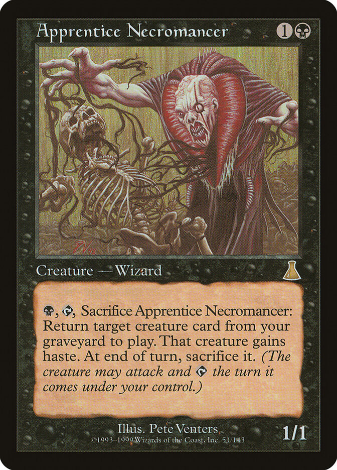 Aprendiz de Necromante / Apprentice Necromancer - Magic: The Gathering - MoxLand