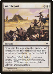 Relatório de Guerra / War Report - Magic: The Gathering - MoxLand