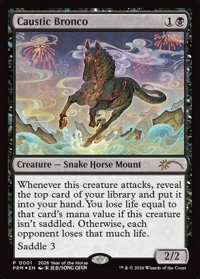 Xucro Cáustico / Caustic Bronco - Magic: The Gathering - MoxLand