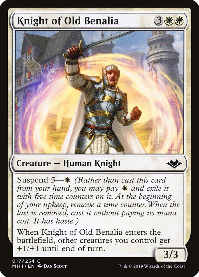 Cavaleiro da Velha Benália / Knight of Old Benalia - Magic: The Gathering - MoxLand