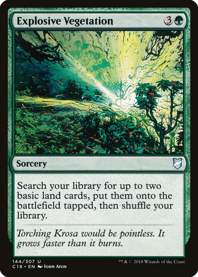Vegetação Explosiva / Explosive Vegetation - Magic: The Gathering - MoxLand